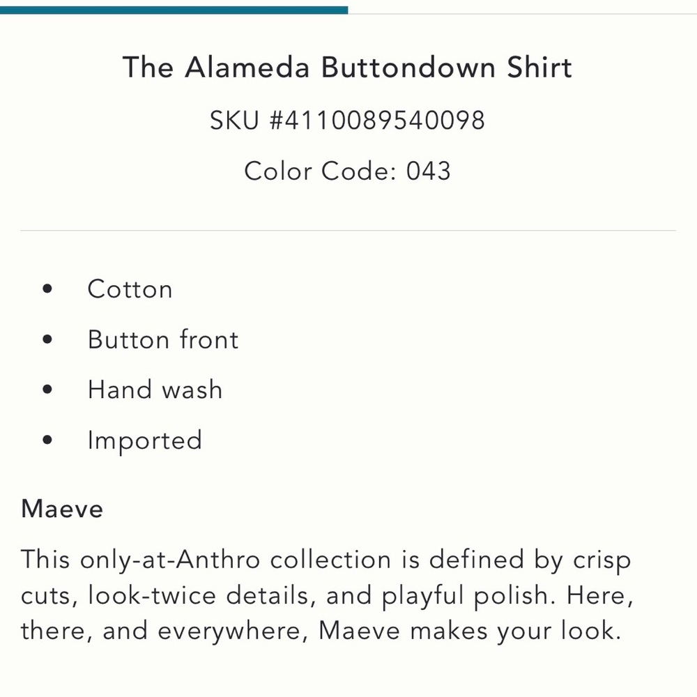 NWT Anthropologie Maeve Purple Embroidered Button Down Shirt - Picture 2 of 12